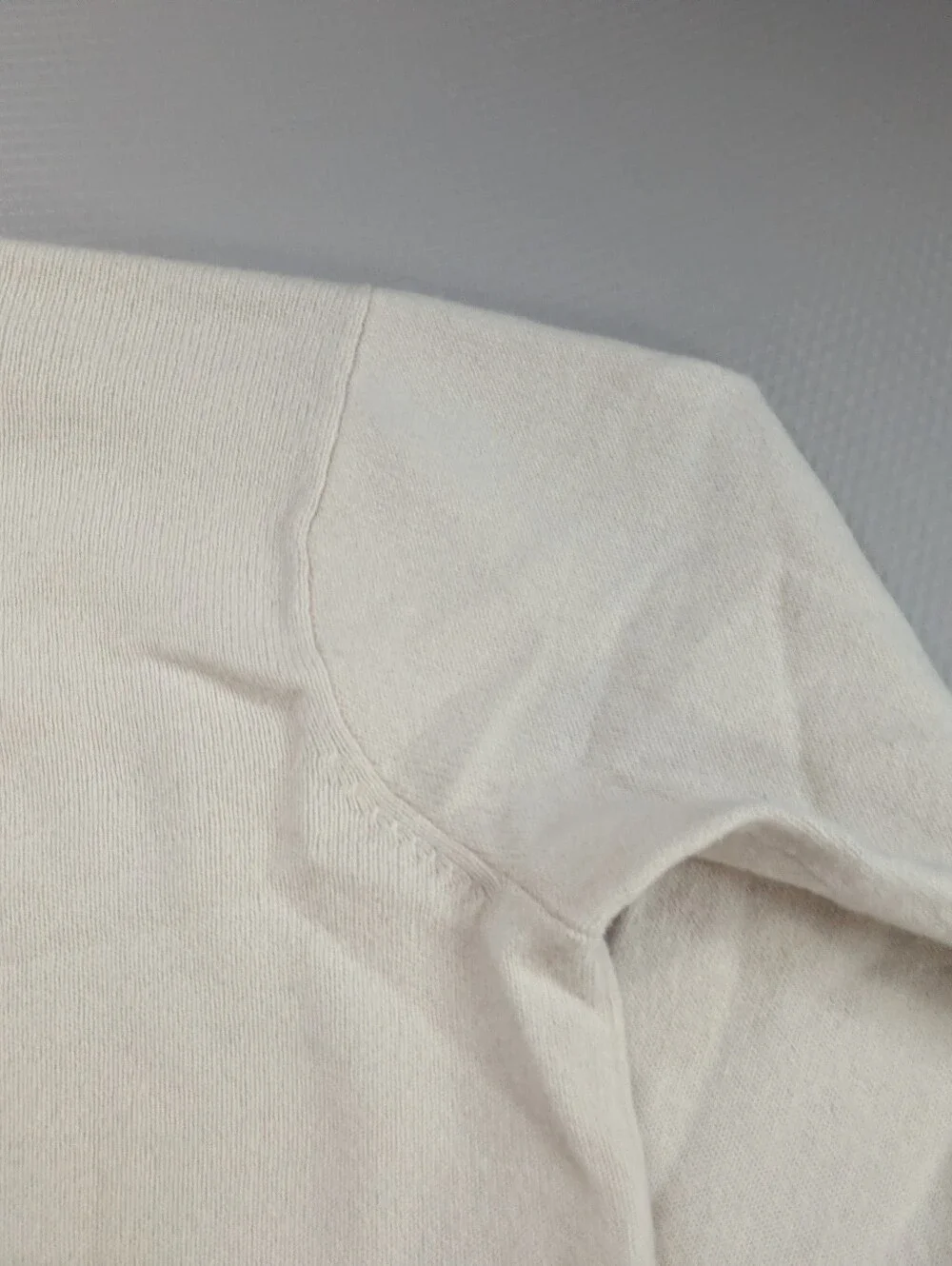 Vintage Polo Ralph Lauren 100% Lambswool  Collared Button Polo Sz M Cream Ivory